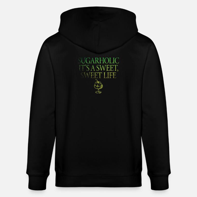 Sucré Holic C’est une vie douce - Veste à capuche bio CULTIVATOR Stanley/Stella Unisexe - noir