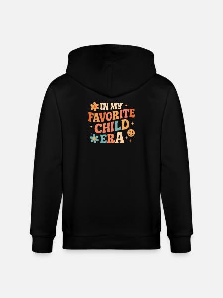 I min yndlings børneepoke-datterfamilier-humor - Stanley/Stella økologisk unisex-hættejakke CULTIVATOR - sort