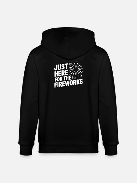 Juste ici pour les feux d’artifice - Veste à capuche bio CULTIVATOR Stanley/Stella Unisexe - noir