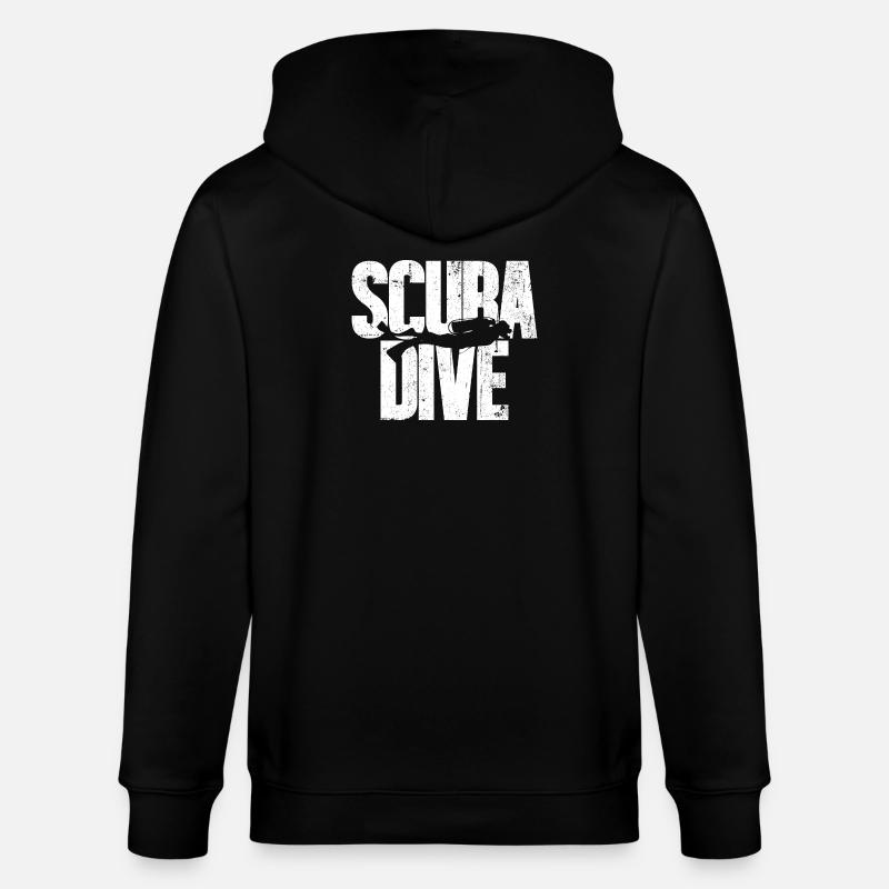 Scuba Love Diver Silhouette - Veste à capuche bio CULTIVATOR Stanley/Stella Unisexe - noir