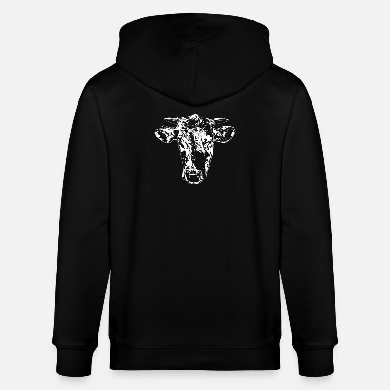 Vache - Veste à capuche bio CULTIVATOR Stanley/Stella Unisexe - noir