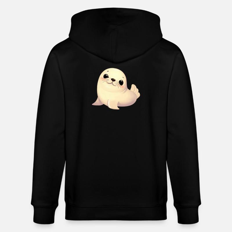 Phoque - Veste à capuche bio CULTIVATOR Stanley/Stella Unisexe - noir