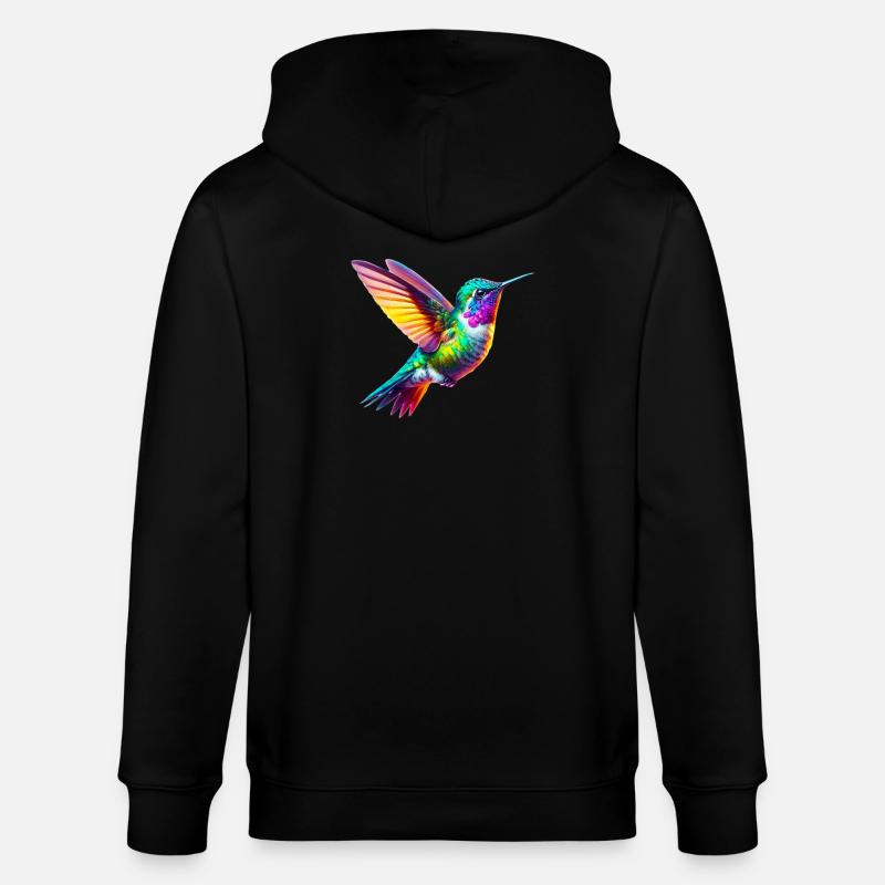 Kolibri - Stanley/Stella Unisex Bio-Kapuzenjacke CULTIVATOR  - Schwarz
