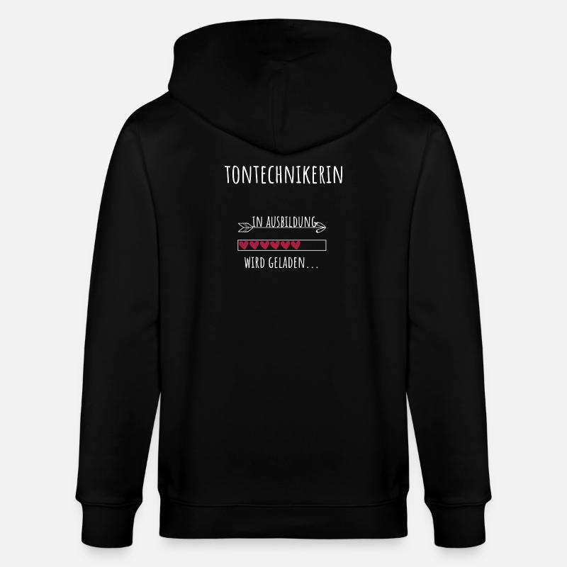 Tontechnik Studium Beruf Ausbildung Tontechnikerin - Stanley/Stella Unisex Bio-Kapuzenjacke CULTIVATOR - Schwarz