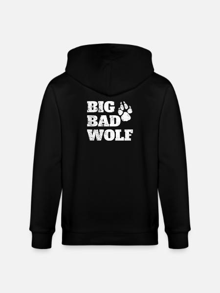 Bad Wolf Halloween Costume Bad Wolf - Stanley/Stella CULTIVATOR Unisex Organic Hooded Jacket - black