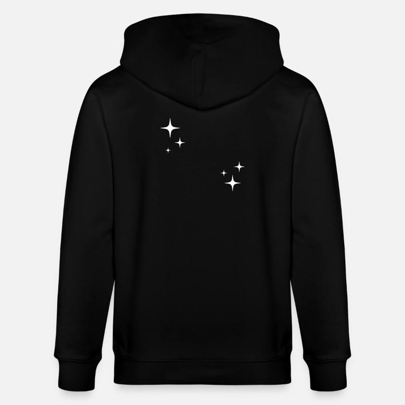 Sterne - Funkeln - Zeichen - Stanley/Stella Unisex Bio-Kapuzenjacke CULTIVATOR - Schwarz