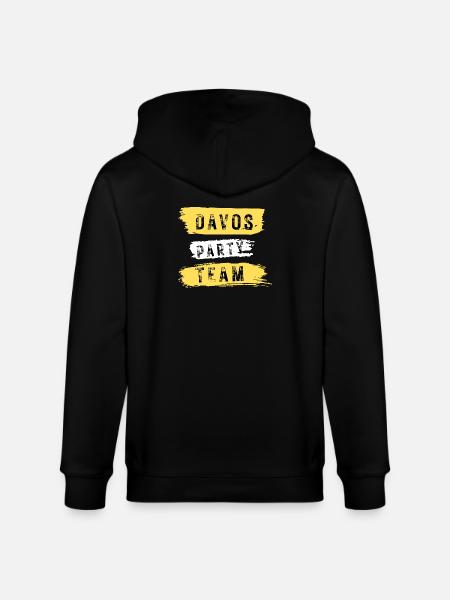 Davos Party Team Après Ski - Stanley/Stella CULTIVATOR  Unisex Organic Hooded Jacket - black