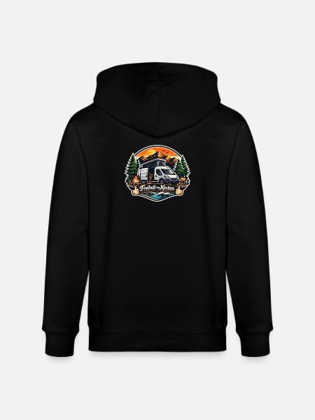 Freiheit im Kasten Camper - Stanley/Stella Unisex Bio-Kapuzenjacke CULTIVATOR  - Schwarz