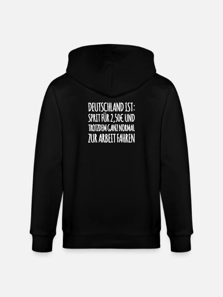 Lustiger Tank Spruch - Stanley/Stella Unisex Bio-Kapuzenjacke CULTIVATOR  - Schwarz