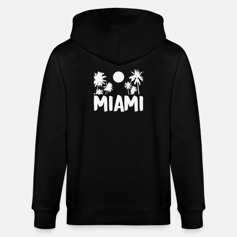 miami- - Stanley/Stella Unisex Bio-Kapuzenjacke CULTIVATOR  - Schwarz