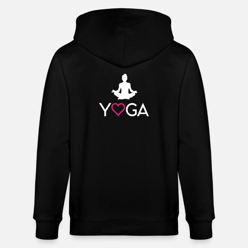 Joga - Stanley/Stella Unisex Bio-Kapuzenjacke CULTIVATOR  - Schwarz