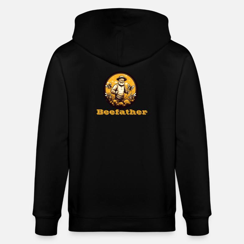Beefather - Stanley/Stella Unisex Bio-Kapuzenjacke CULTIVATOR  - Schwarz