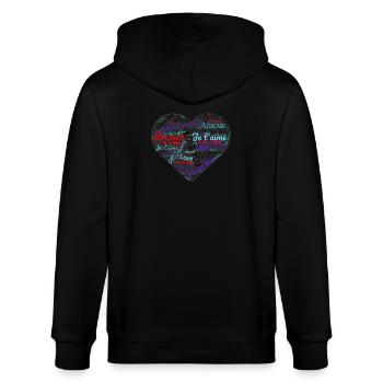COEUR - Veste à capuche bio CULTIVATOR Stanley/Stella Unisexe - noir - Dos - Anna (173cm)