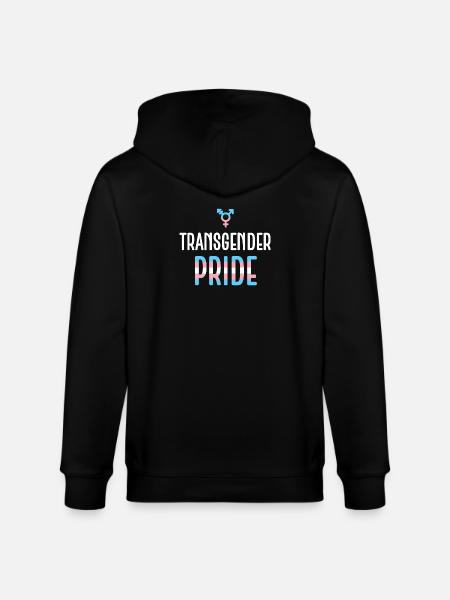 LGBTQ Pride Month - Transgender Pride - Stanley/Stella CULTIVATOR Unisex Organic Hooded Jacket - black