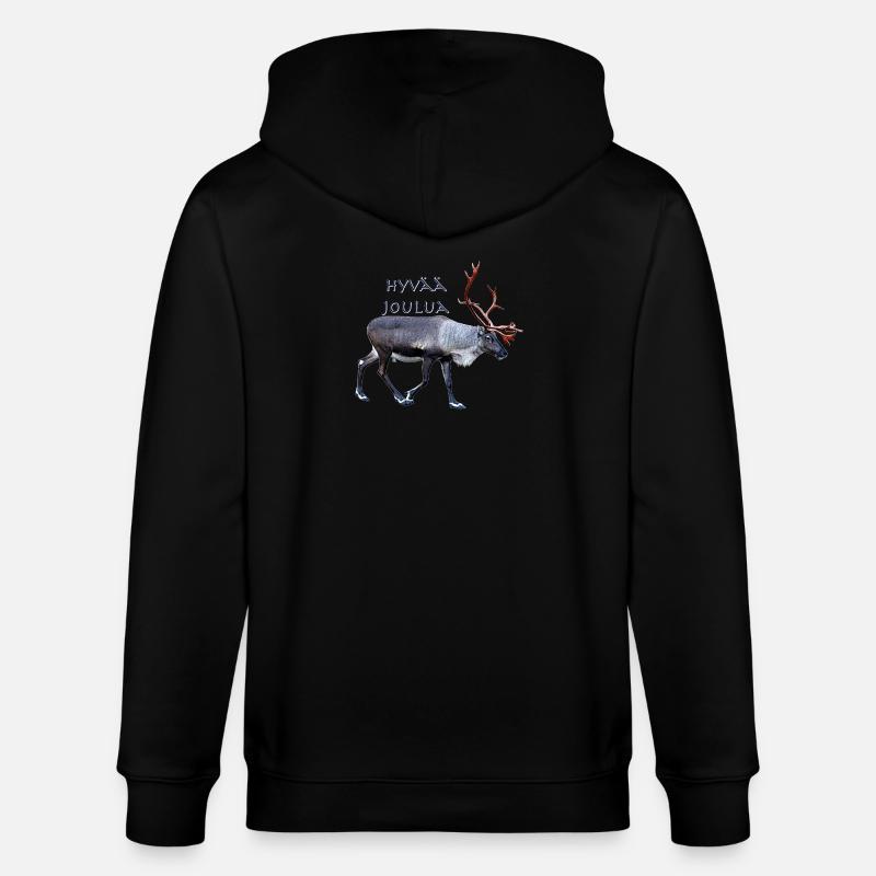 Hyvaa Joulua - Veste à capuche bio CULTIVATOR Stanley/Stella Unisexe - noir