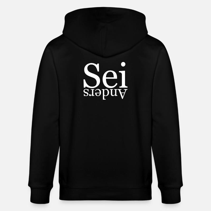 Sei anders - Stanley/Stella Unisex Bio-Kapuzenjacke CULTIVATOR  - Schwarz