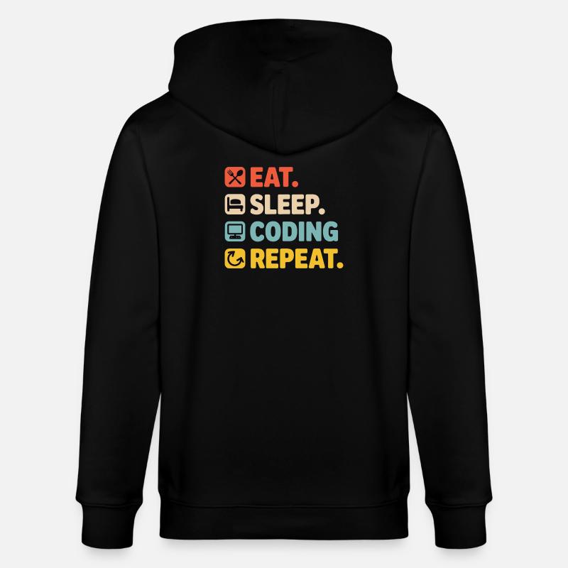 Programmiererleben Humor für Programmierer - Stanley/Stella Unisex Bio-Kapuzenjacke CULTIVATOR  - Schwarz