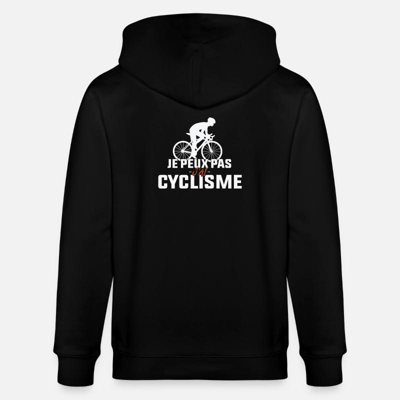 Je Peux Pas J'ai Cyclisme - Veste à capuche bio CULTIVATOR Stanley/Stella Unisexe - noir
