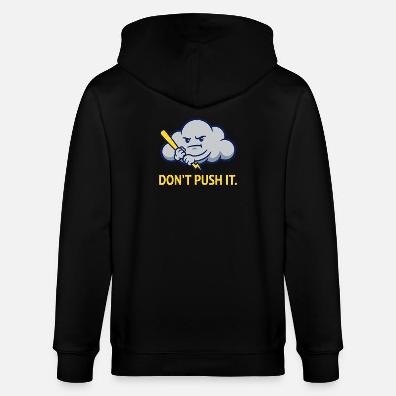 The Grumpy Storm Cloud Warning - Veste à capuche bio CULTIVATOR Stanley/Stella Unisexe - noir