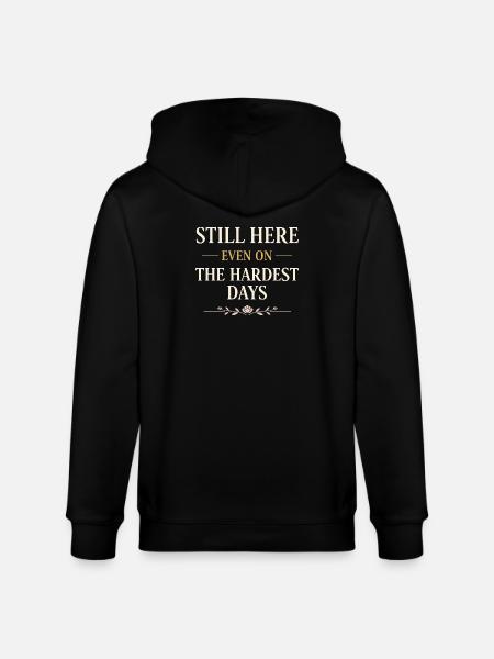 Endometriosis awareness Endo Warrior - Stanley/Stella CULTIVATOR  Unisex Organic Hooded Jacket - black