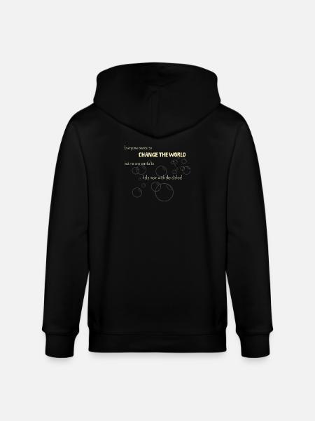Weltverbesserer mit mangelder Mutterliebe ;) - Stanley/Stella Unisex Bio-Kapuzenjacke CULTIVATOR - Schwarz
