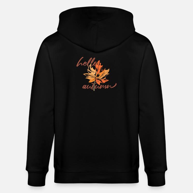 Maple leaf Mapleleaf Automne Automne - Veste à capuche bio CULTIVATOR Stanley/Stella Unisexe - noir