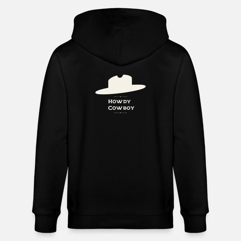 Howdy Cowboy - Veste à capuche bio CULTIVATOR Stanley/Stella Unisexe - noir