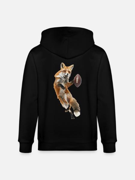 Red Fox Fußball - Stanley/Stella Unisex Bio-Kapuzenjacke CULTIVATOR - Schwarz