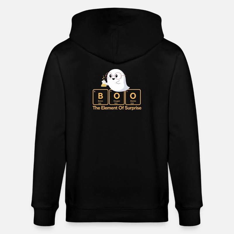 Elementar Boo Ghost T-Shirt - Stanley/Stella Unisex Bio-Kapuzenjacke CULTIVATOR  - Schwarz