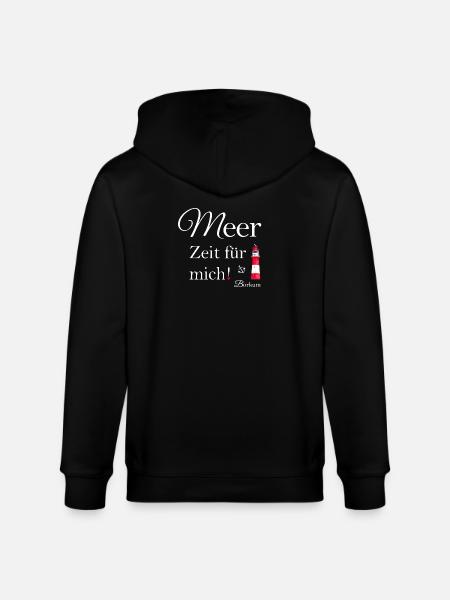 Meer Zeit für mich Borkum - Stanley/Stella Unisex Bio-Kapuzenjacke CULTIVATOR  - Schwarz