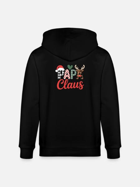 Papa Claus Weihnachten - Stanley/Stella Unisex Bio-Kapuzenjacke CULTIVATOR - Schwarz