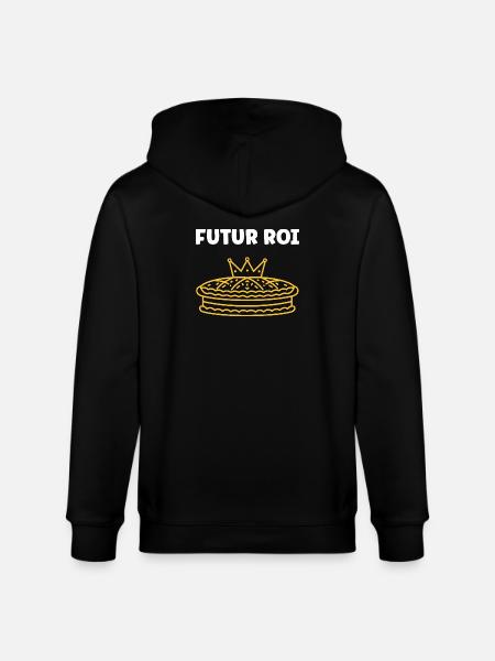 Humor galette des rois - Stanley/Stella CULTIVATOR  Unisex Organic Hooded Jacket - black