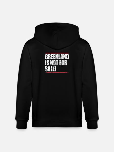 Greenland Is Not For Sale - Stanley/Stella CULTIVATOR Unisex Organic Hooded Jacket - black