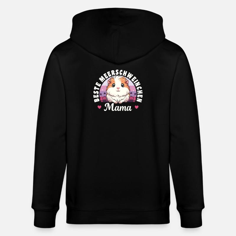 Meilleure maman cochon d’Inde - Veste à capuche bio CULTIVATOR Stanley/Stella Unisexe - noir