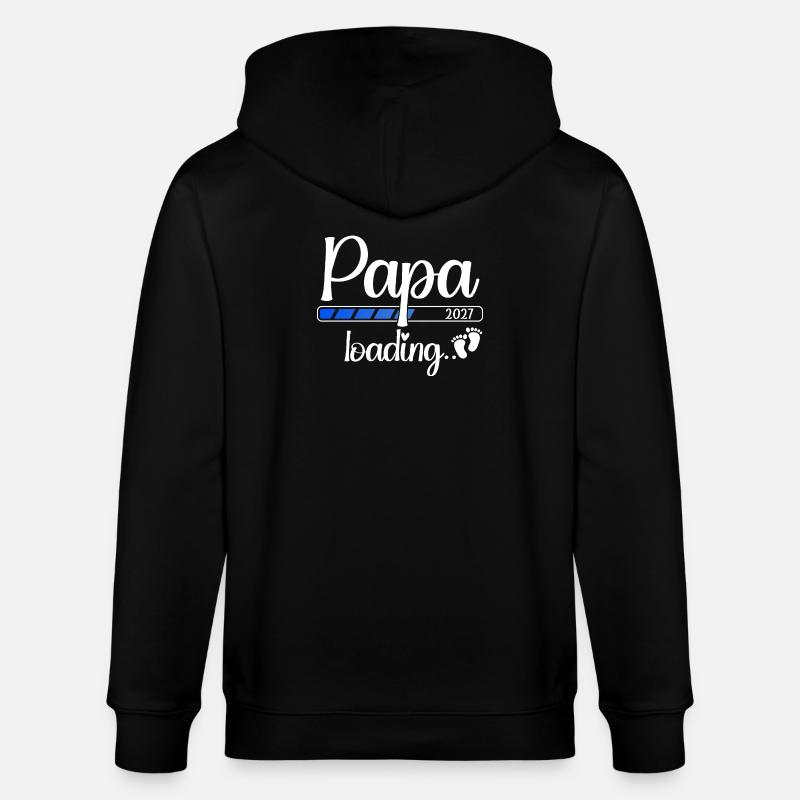 Papa 2027 Loading Werdender Papa 2027 - Stanley/Stella Unisex Bio-Kapuzenjacke CULTIVATOR  - Schwarz