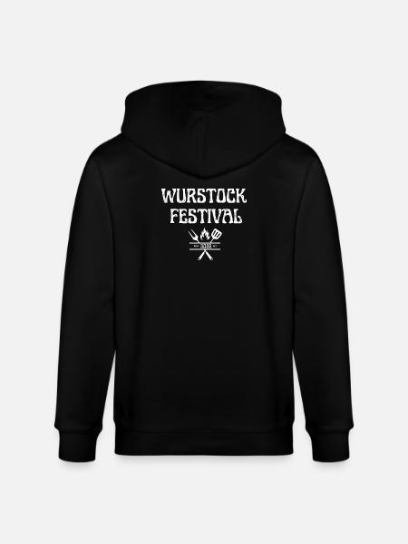 Wurstock Festival - Stanley/Stella CULTIVATOR Unisex Organic Hooded Jacket - black