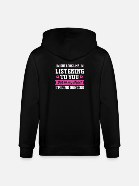 Line Dance - Stanley/Stella CULTIVATOR Unisex Organic Hooded Jacket - black