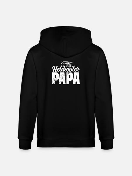 Helikopter Papa - Stanley/Stella Unisex Bio-Kapuzenjacke CULTIVATOR - Schwarz