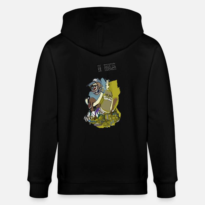 ToxiBrute - Veste à capuche bio CULTIVATOR Stanley/Stella Unisexe - noir