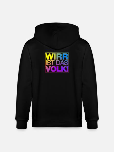WIRR IST DAS VOLK - Stanley/Stella Unisex Bio-Kapuzenjacke CULTIVATOR - Schwarz