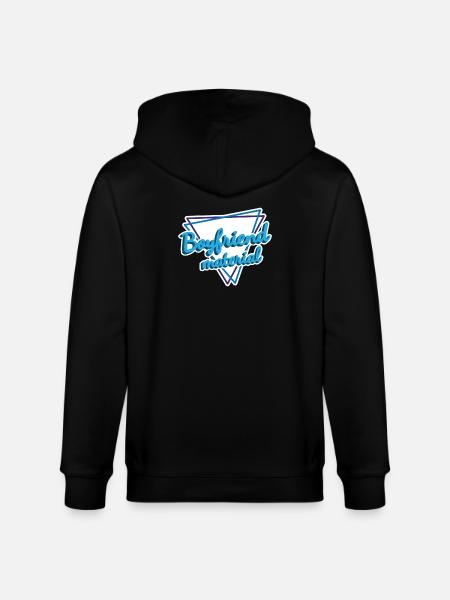 Friendship Bond with Heart Shape - Stanley/Stella CULTIVATOR  Unisex Organic Hooded Jacket - black