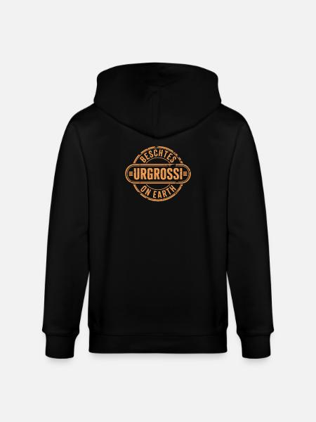 Beschtes Urgrossi Schweizerdeutsch Oma - Stanley/Stella Unisex Bio-Kapuzenjacke CULTIVATOR  - Schwarz