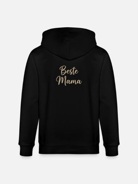 Beste Mama – elegante Script-Schrift - Stanley/Stella Unisex Bio-Kapuzenjacke CULTIVATOR  - Schwarz
