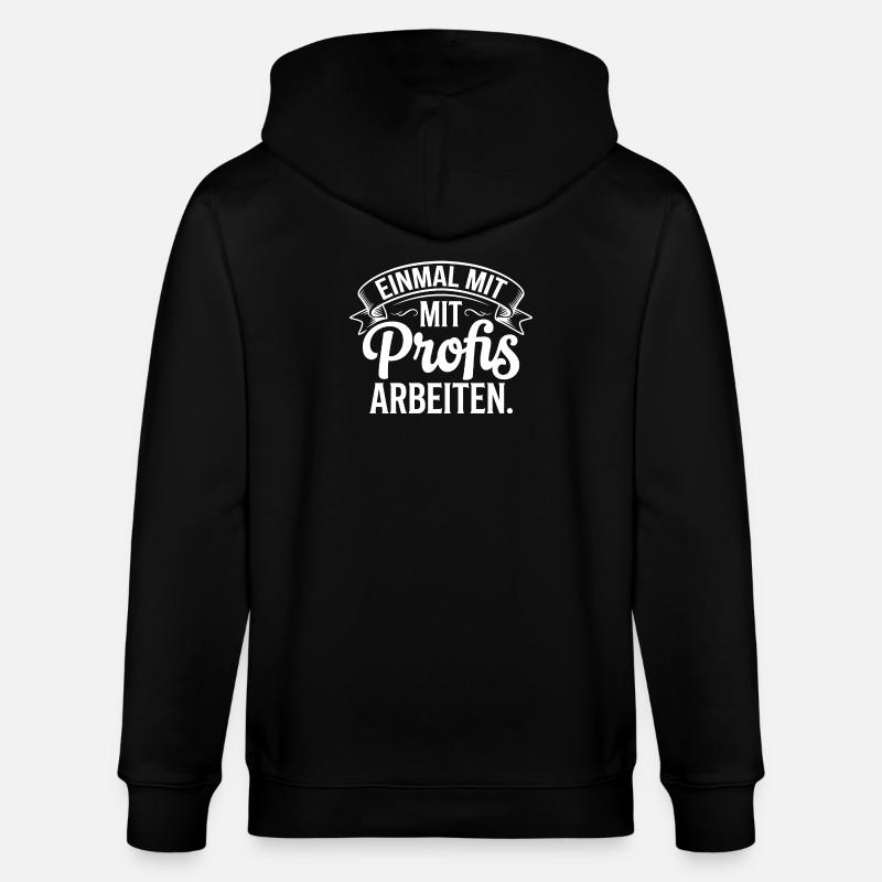 Einmal mit Profis arbeiten - Stanley/Stella Unisex Bio-Kapuzenjacke CULTIVATOR  - Schwarz