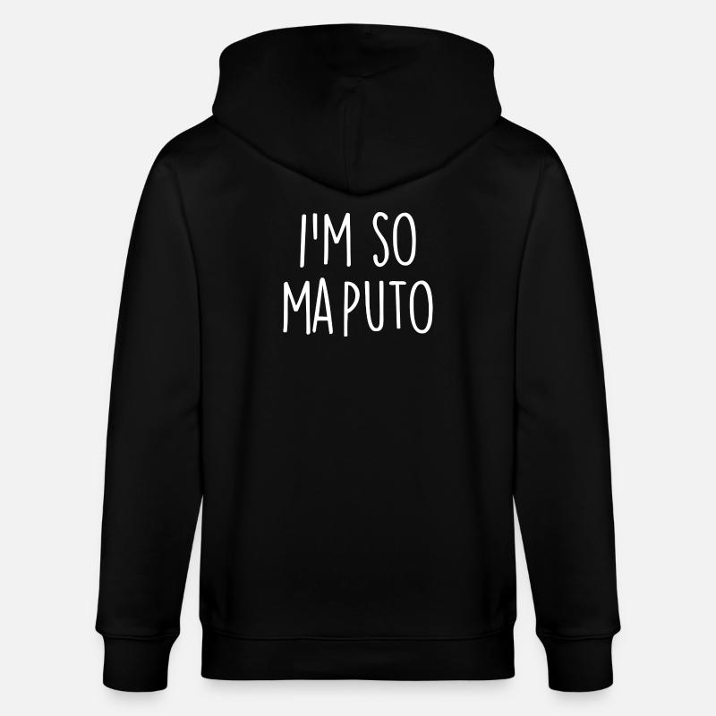 Maputo Mosambik - Stanley/Stella Unisex Bio-Kapuzenjacke CULTIVATOR  - Schwarz