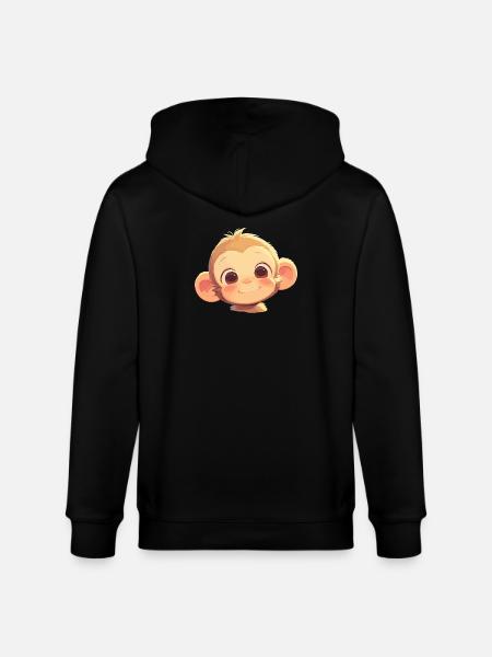 Macaque Macaque - Stanley/Stella CULTIVATOR Unisex Organic Hooded Jacket - black