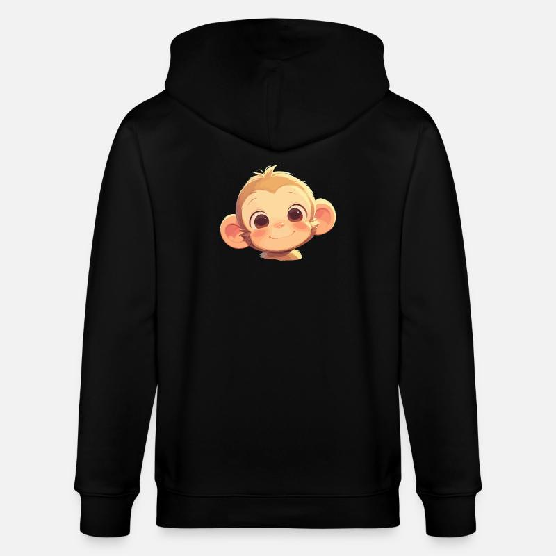 Macaque Macaque - Stanley/Stella CULTIVATOR  Unisex Organic Hooded Jacket - black