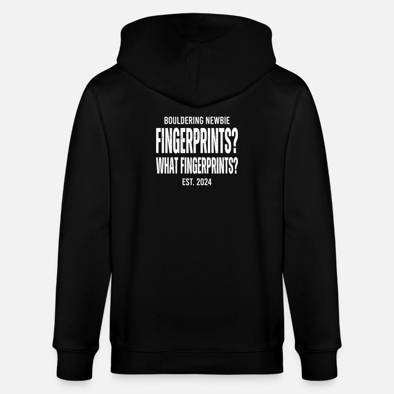 Fingerprints Boulder Print - Stanley/Stella Unisex Bio-Kapuzenjacke CULTIVATOR  - Schwarz
