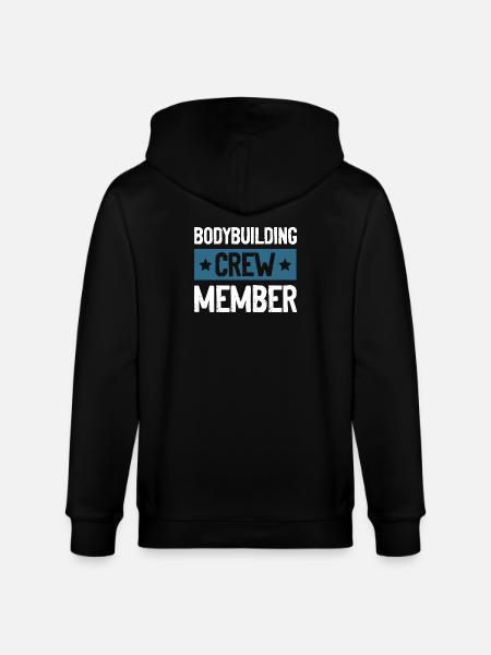 Bodybuilding Crew - Stanley/Stella CULTIVATOR  Unisex Organic Hooded Jacket - black