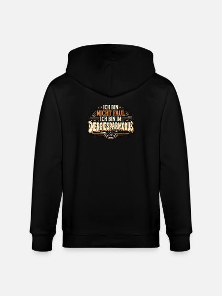 Ich bin im Energiesparmodus - Stanley/Stella Unisex Bio-Kapuzenjacke CULTIVATOR - Schwarz